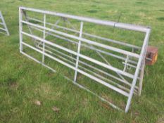 *Galvanised metal gates, 10ft (2). VAT Payable on this lot