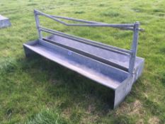 *Galvanised free standing sheep feed troughs, 8ft (2). VAT Payable on this lot
