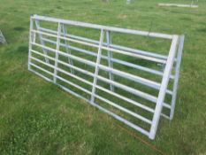 *Galvanised metal gates, 10ft (2). VAT Payable on this lot
