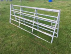 *Galvanised metal gates, 10ft (2). VAT Payable on this lot