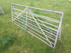 *Galvanised metal gates, 10ft (2). VAT Payable on this lot
