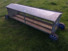 *IAE galvanised hay rack feeder, 8ft. VAT Payable on this lot
