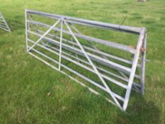 *Galvanised metal gates, 10ft (2). VAT Payable on this lot