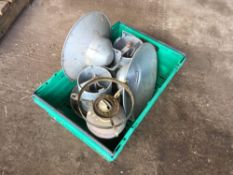 Quantity poultry feeders and gas lamp