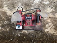 Power Devil bench grinder, single phase