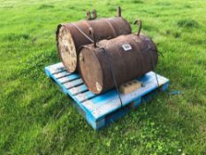 Pair rear tractor weights