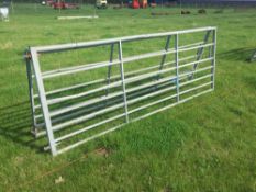 *Galvanised metal gates, 10ft (2). VAT Payable on this lot