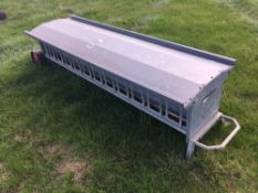 *Bateman galvanised sheep creep feeder, 8ft. VAT Payable on this lot