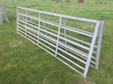 *Galvanised metal gates, 12ft (2). VAT Payable on this lot