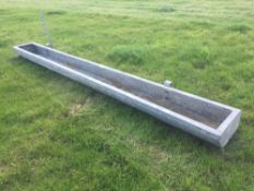 Galvanised feed trough