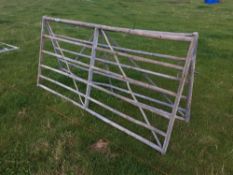 *Galvanised metal gates, 8ft (2). VAT Payable on this lot