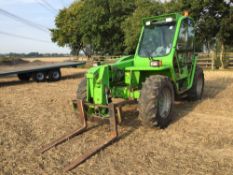 2011 Merlo TurboFarmer P34.7 materials handler c/w PUH and pallet tines on 405/70-24 wheels and tyre