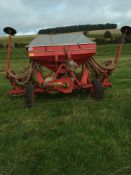 Accord pneumatic DL 4m drill, c/w pre emergence markers and new wheel eradicators. On farm from new