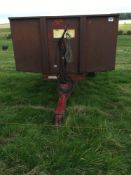 1983 Pettit 6t single axle tipping trailer, on 12.5/80-15.3 wheels and tyres. Serial: 25183