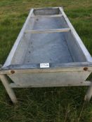 Galvanised trough