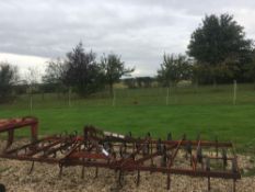 MF 137 3.7m spring tine drag