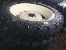 Pair of Row crop wheels to fit Case Puma with on 380/90R46 Continental tyres