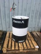 Drum (part used) of Nexplore back end oil for Case tractor with pump