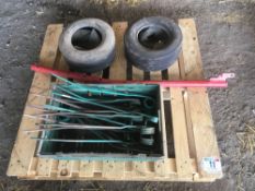 Qty of spares for Kverneland rake including tines