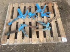Qty of Lemken power harrow wheel erradicator tines