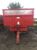 2005 Triffit Trailers 11t twin axle grain trailer, hydraulic tailgate and manual chute, on 385/65R22