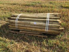 Quantity of wooden posts
