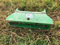 Front weight carrier for John Deere