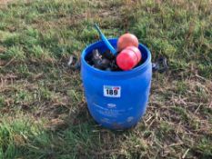 Quantity of ball cocks and water fittings