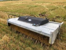 Eastern BS220 rotary driven yard brush with soap/additive tank, hydraulic driven