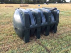 Plastic fuel tank 2500l, with separate electric pump (12v) on to battery