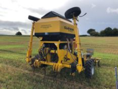 2013 Claydon Hybrid 3m drill with front breaker tines, hydraulic stone protection and levelling harr