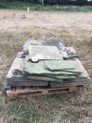 Quantity of concrete paving slabs