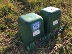 2No gate hanging cattle feeder, plastic