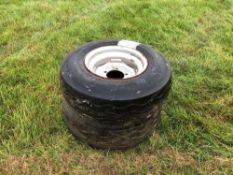 2No. 10.5/85-15.3 wheels and tyres