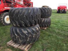 Set Trelleborg 710/45-26.5 flotation tyres to fit Bateman RB25