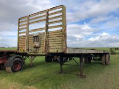 Flat bed trailer 24ft single axle