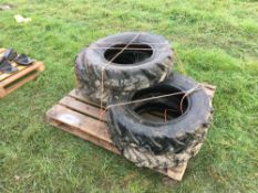 5No. Vaderstad Rapid drill tyres 180/100-15 used