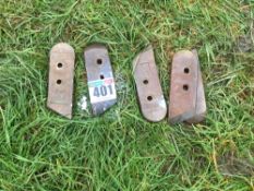 5No. new Dowdeswell tungsten plough points, non genuine