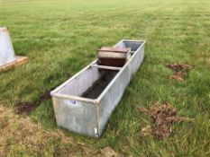 Galvanised water trough