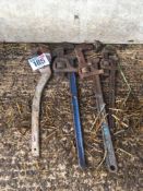 Spanner and pipe pliers