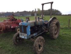 Fordson Major Diesel 2wd tractor. Reg No: ABE 677. Engine No: S254527. NO VAT
