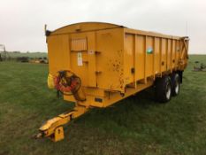 1999 Easterby trailers ET14 14t grain trailer with sprung drawbar, hydraulic tailgate and grain chut