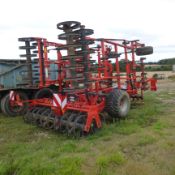 Kuhn Prolander 6000 tine cultivator c/w roller and levelling board, Serial no.