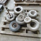 Pallet of assorted small wheels