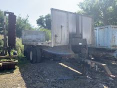 Seadyke trailer, twin axle with aluminium bed and separate aluminium sides - 20ft - Serial no.