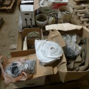 Pallet of roof fixings,