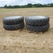4 Narrow wheels to fit JCB Fatstrac - TM 600- 340/85R38
