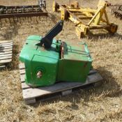 Set of front weights