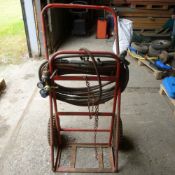 Gas bottle trolley with Oxy / Acetylene hoses