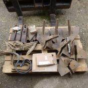 Pallet of sundry cultivator spares,